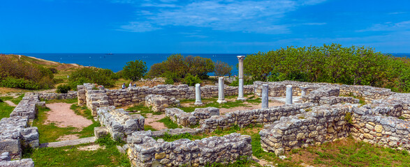 Museum-reserve Chersonesos Tauride. An ancient polis founded by the ancient Greeks on the Heracles Peninsula. - 490592611
