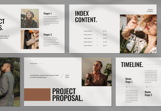 Gray Pitch Deck Layout
