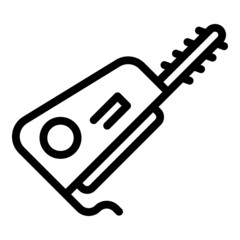 Trimmer icon outline vector. Lawn garden. Mower equipment