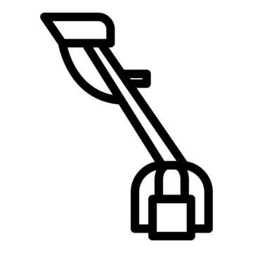 recommend clip art: Gas trimmer icon outline vector. Lawn grass. Agriculture tool