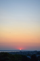 Sunrise over the city