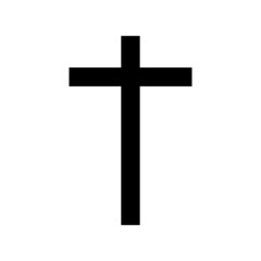 cross on white background