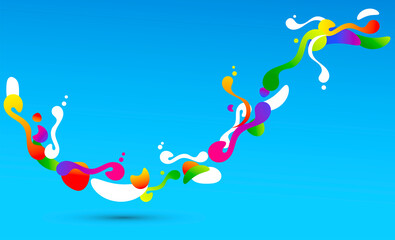 sfondo, forme, colori, astratte