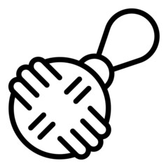 Pet toy icon outline vector. Animal care. Comb supplies