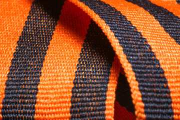 9 may - St. George Ribbon. Isolated on white. The symbol of the Second World war. 9 May Victory Day...
