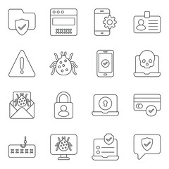 Pack of Security and Safety Icons

