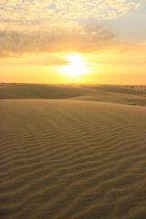 sunset in the desert