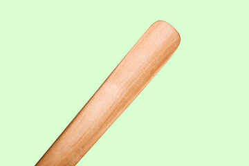 wooden spoon for handmade shoes on a white background, there is a place for writing