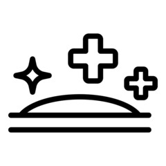 Shaving cosmetics icon outline vector. Man gel. Cream shave