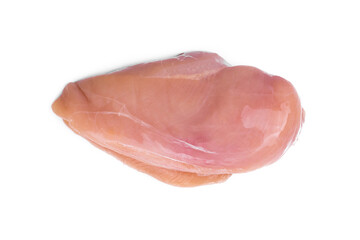 Raw Chicken breast on white background.