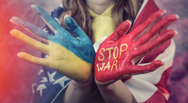 Concept of stop war between Russia and Ukraine