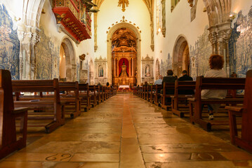 Innenansicht Klosterkirche Santa Cruz (Coimbra), Portugal