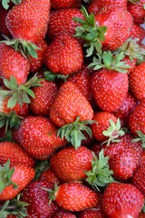 Close-up of fresh strawberries .Fresh Strawberry Background .
