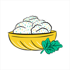 Czech traditional cuisine tasty dumplings