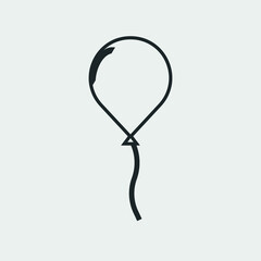 Balloon vector icon illustration sign