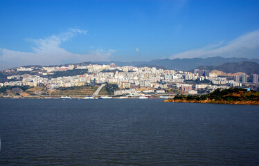 Fototapeta na wymiar view of a Chinese city