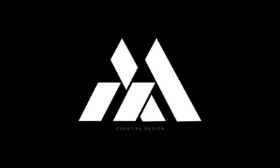AA letter elegant logo branding concept