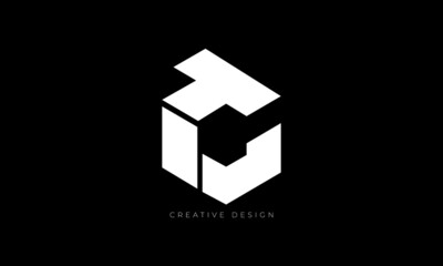 Letter design TC hexagon creative brand logo - obrazy, fototapety, plakaty