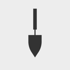 Shovel vector icon illustration sign