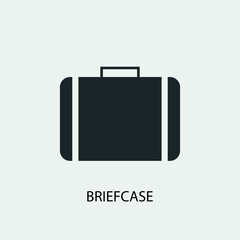 Briefcase vector icon illustration sign