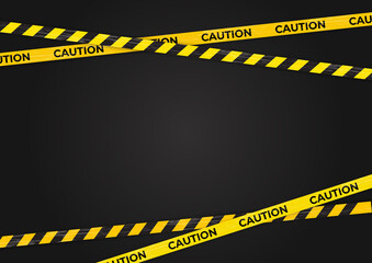 Caution Warning lines, Danger signs background.