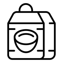 Coconut milk icon outline vector. Vegetable plant. Food drink