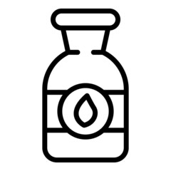 Glass vegetable milk icon outline vector. Almond soy. Vegan drink