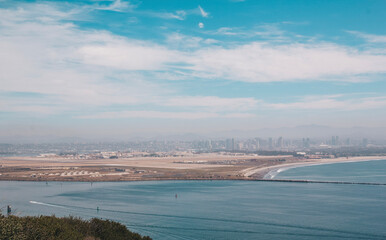 aerial view of beach