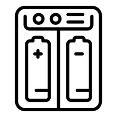 Charging vape battery icon outline vector. Electronic smoke. E pen