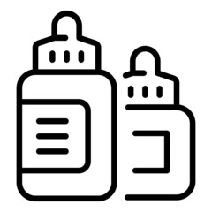 E cig bottle pack icon outline vector. Vape cigarette. Smoke liquid