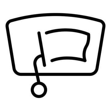 recommend clip art: Auto windshield wiper icon outline vector. Car windscreen. Window rain