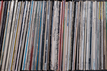 Plattensammlung Vinyl - obrazy, fototapety, plakaty