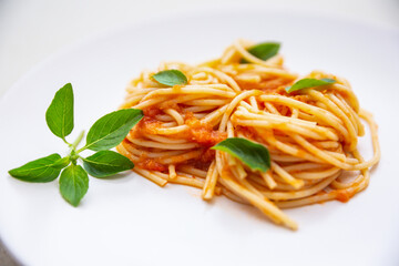 spaghetti with sauce