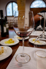 Red Brunello di Montalcino wine and olive oil tasting tour in cantina near Montalcino Tuscany, Italy
