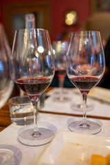 Wine cellars tour with white and red wines tasting in Montepulciano, Tuscany, Italy