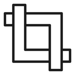 Digital scale icon outline vector. Edit tool. Data interface