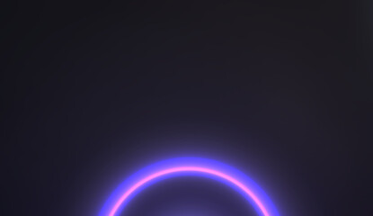 Black abstract texture with graphic lighting ring for cover background or other design illustration and artwork.