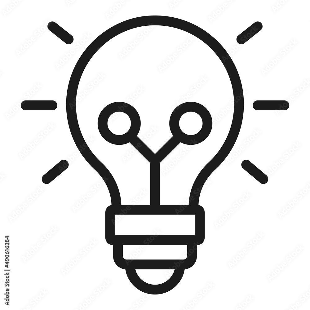 Poster edit idea icon outline vector. stroke tool. rotate scale