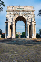 Fototapeta na wymiar Triumphal Arch in Genoa