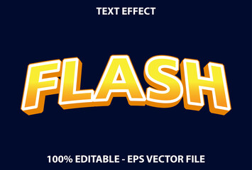 flash text effect dark color editable.