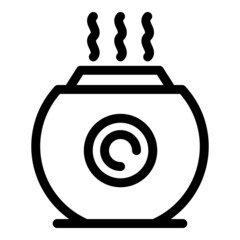 Home air purifier icon outline vector. Clean filter. Cool filter