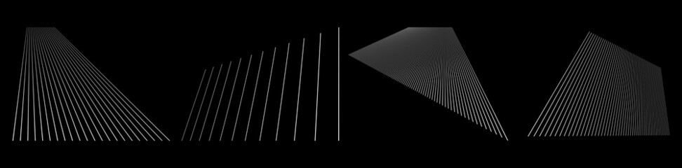 3D lines in perspective, Angled, slanting, oblique and diagonal lines, stripes vector design element
