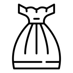 Wedding bride dress icon outline vector. Event service. Manager ceremony