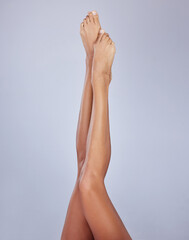 My bodys perfect right down to my toes. Cropped shot of an unrecognizable woman showing her legs...