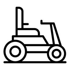 Age electric wheelchair icon outline vector. Scooter mobility. Motor vehicle