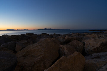 Strand bei Son Serra de Marina, Bucht von Alcudia, Mallorca Spanien