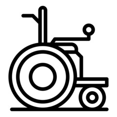 Scooter chair icon outline vector. Electric mobility. Power drive