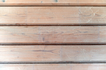 Wooden wall made of horizontal boards . background