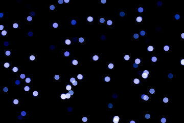 Fototapeta na wymiar bokeh Abstract blue lights on background