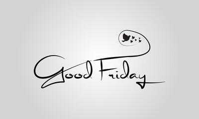 Good Friday. Christian holiday template for banner, card, poster, background.